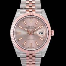 Thumbnail von Rolex Datejust 41 126331 - Datejust Automatic Sundust Dial Stainless Steel and Everose Gold Men's Watch </h1>