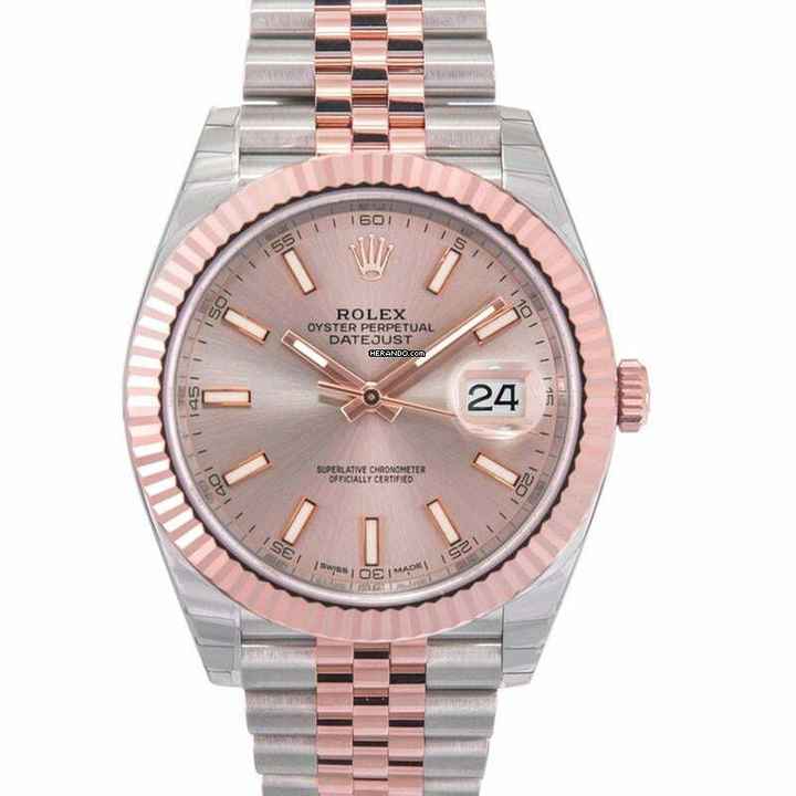  Rolex Datejust 41 126331 - Datejust Automatic Sundust Dial Stainless Steel and Everose Gold Men's Watch </h1> 