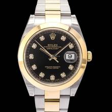 Thumbnail von Rolex Datejust 41 126303 - Datejust Automatic Black set with diamonds Dial Stainless Steel and Yellow Gold M </h1>