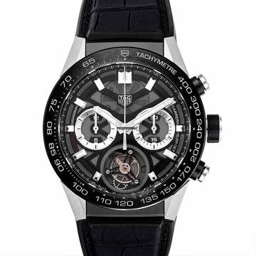  TAG Heuer Carrera Heuer-02T CAR5A8Y.FC6377 - Carrera Automatic Chronograph Skeleton Dial Men's Watch </h1> 