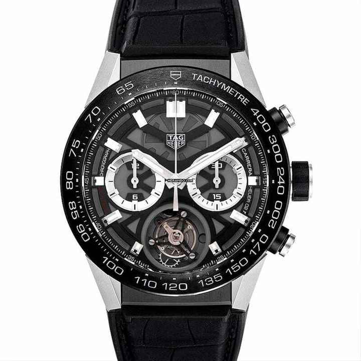  TAG Heuer Carrera Heuer-02T CAR5A8Y.FC6377 - Carrera Automatic Chronograph Skeleton Dial Men's Watch </h1> 