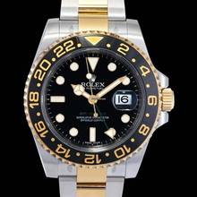 Thumbnail von Rolex GMT-Master II 116713LN - GMT Master II Automatic Black Dial Stainless Steel and Yellow Gold Men's Watch </h1>