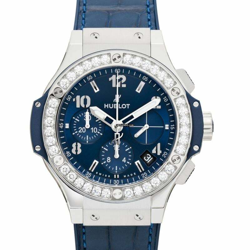  Hublot Big Bang 341.SX.7170.LR.1204 - Big Bang Steel Blue Diamonds Quartz Blue Dial Ladies Watch </h1> 