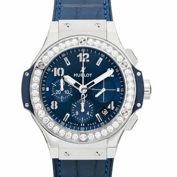  Hublot Big Bang 341.SX.7170.LR.1204 - Big Bang Steel Blue Diamonds Quartz Blue Dial Ladies Watch </h1> 