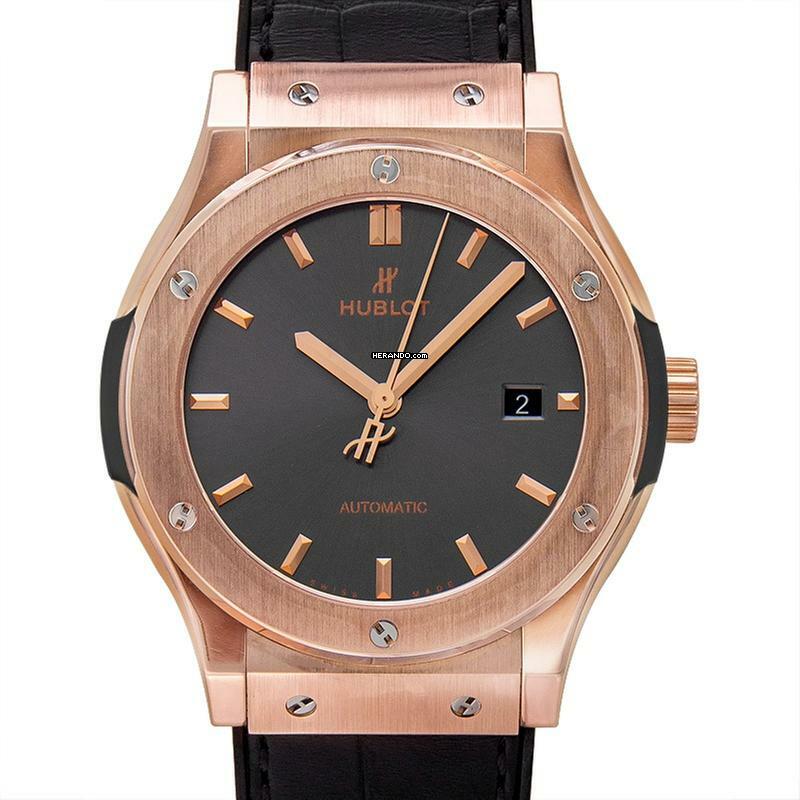  Hublot Classic Fusion Racing Grey 542.OX.7081.LR - Classic Fusion Automatic Grey Dial 18kt Rose Gold Men's Watch </h1> 