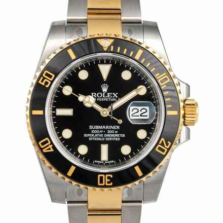  Rolex Submariner Date 116613 LN - Submariner 18K Yellow Gold Automatic Black Dial Men's Watch </h1> 