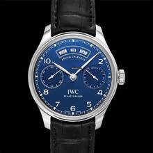 Thumbnail von IWC Portugieser Annual Calendar IW503502 - Portugieser Annual Calendar Automatic Blue Dial Men's Watch </h1>