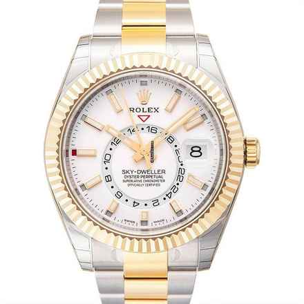  Rolex Sky-Dweller 326933 - Sky-Dweller Stainless Steel / Yellow Gold / White </h1> 