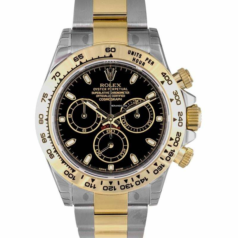  Rolex Daytona 116503 - Cosmograph Daytona Steel and 18K Yellow Gold Oyster Men's Watch 116503BKSO </h1> 