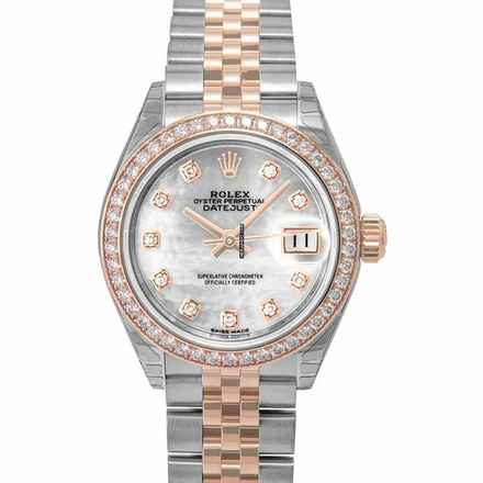  Rolex Lady-Datejust 279381RBR - Lady Datejust Automatic White mother-of-pearl set with diamonds Dial Stainless </h1> 