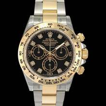 Thumbnail von Rolex Daytona 116503 G - Cosmograph Daytona Black Dial Diamond Indexes Yellow Gold Men's Watch </h1>