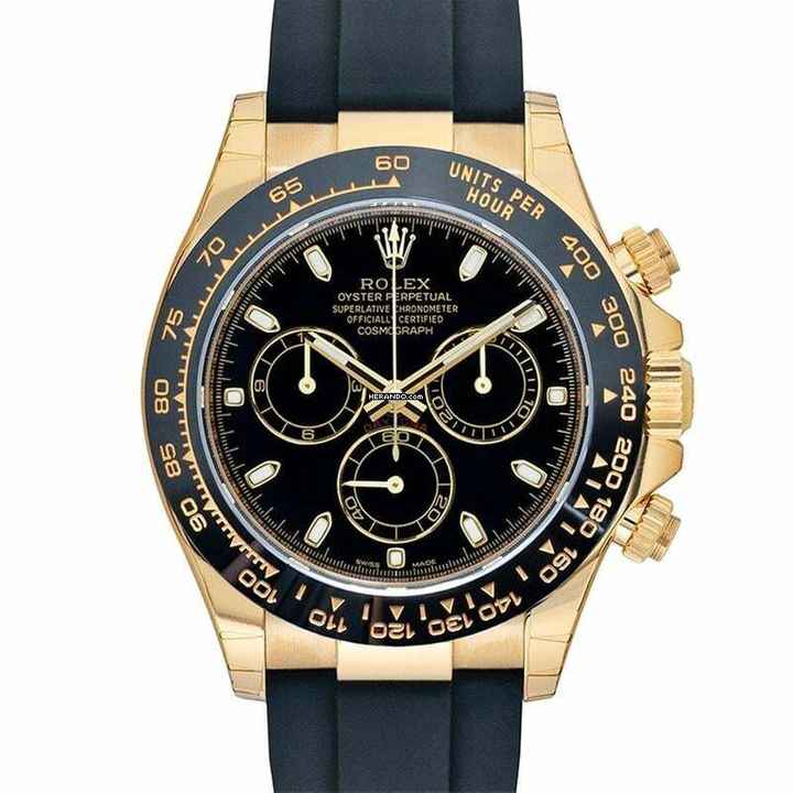 Rolex Daytona 116518LN - Cosmograph Daytona 18ct Yellow Gold Automatic Black Dial Men's Watch </h1> 