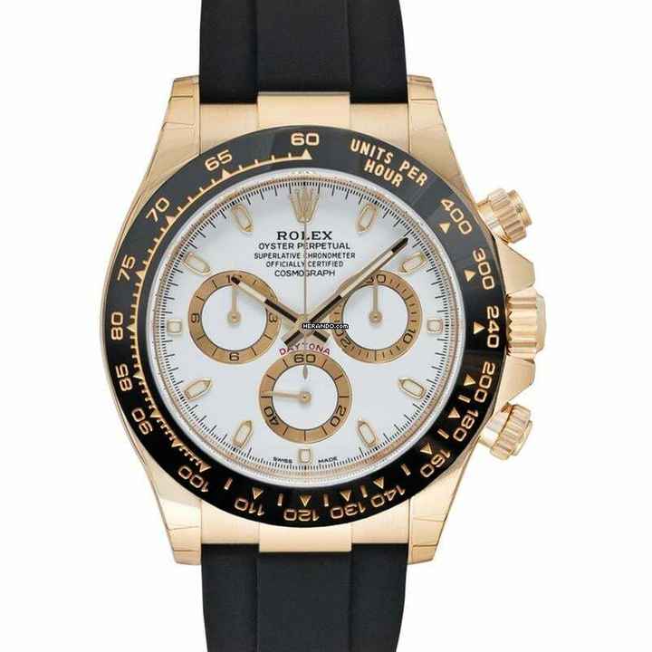 Rolex Daytona 116518LN - Cosmograph Daytona 18ct Yellow Gold Automatic White Dial Men's Watch </h1> 