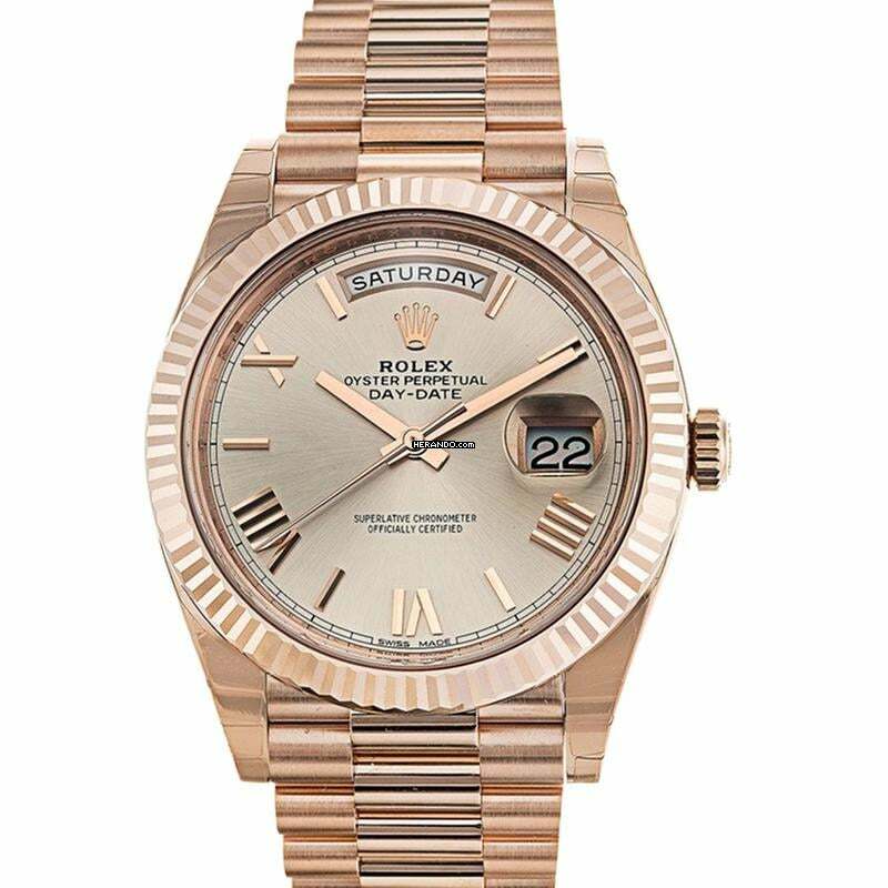  Rolex Day-Date 40 228235 - Day Date Automatic Sundust Dial Everose Gold Men's Watch </h1> 