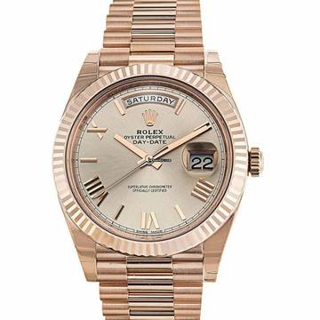  Rolex Day-Date 40 228235 - Day Date Automatic Sundust Dial Everose Gold Men's Watch </h1> 
