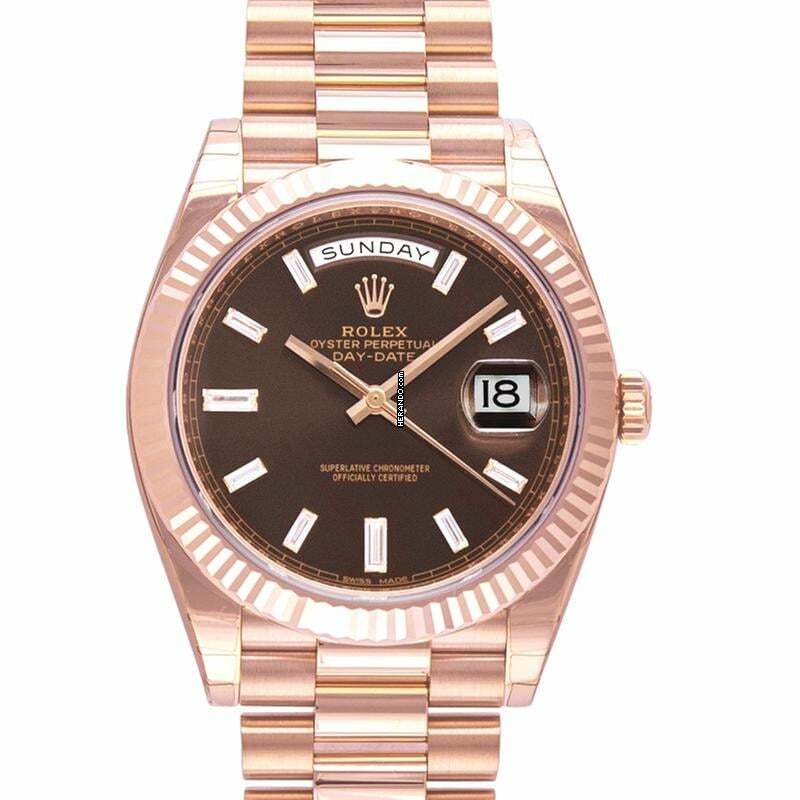  Rolex Day-Date 40 228235 - Day Date Automatic Brown Dial Everose Gold Men's Watch </h1> 