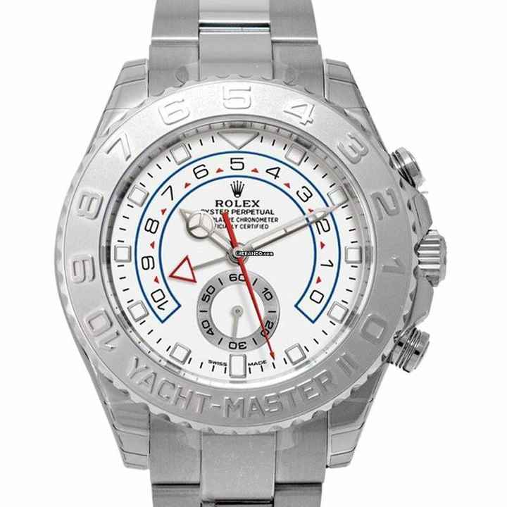  Rolex Yacht-Master II 116689 - Yacht-Master II Automatic White Dial 18k White Gold and Platinum Oyster Men's Wat </h1> 