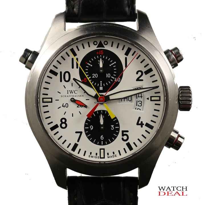  IWC Pilot Double Chronograph limited Edition DFB , komplett.