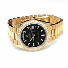 Thumbnail von Rolex Day-Date 40 228348RBR_Black - Day-Date 40 Yellow Gold Black Diamond Dial & Diamond Bezel President Bra </h1>