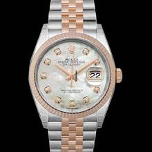 Thumbnail von Rolex Datejust 36 126231-0021 - Datejust 36 Stainless Steel / Everose / Fluted / MOP Diamond / Jubilee </h1>