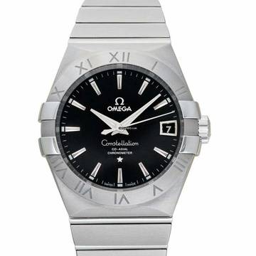  Omega Constellation Men 123.10.38.21.01.001 - Constellation Co-Axial 38 mm Automatic Black Dial Steel Men's Watch </h1> 