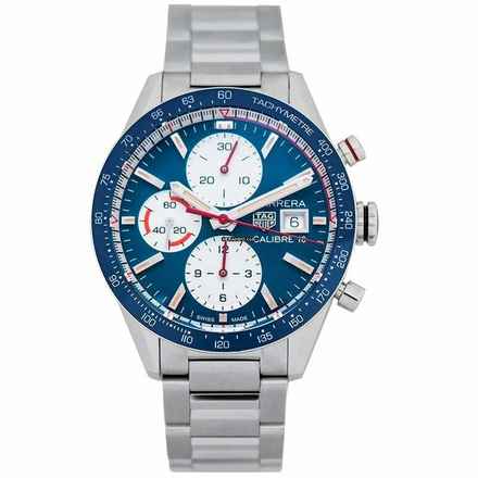  TAG Heuer Carrera Calibre 16 CV201AR.BA0715 - Carrera Calibre 16 Automatic Chronograph Blue Dial Men's Watch </h1> 