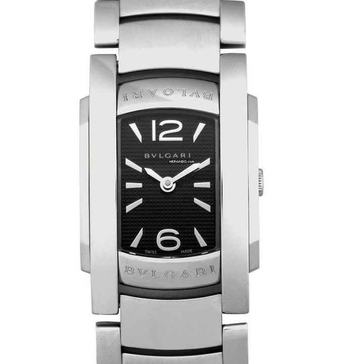  Bulgari Bulgari 101698 - Bvlgari Bvlgari Quartz Black Dial Stainless Steel Ladies Watch </h1> 