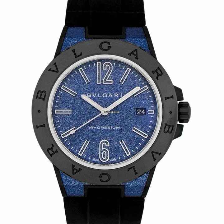  Bulgari 102364 - Magnesium Automatic Blue Dial Men's Watch </h1> 