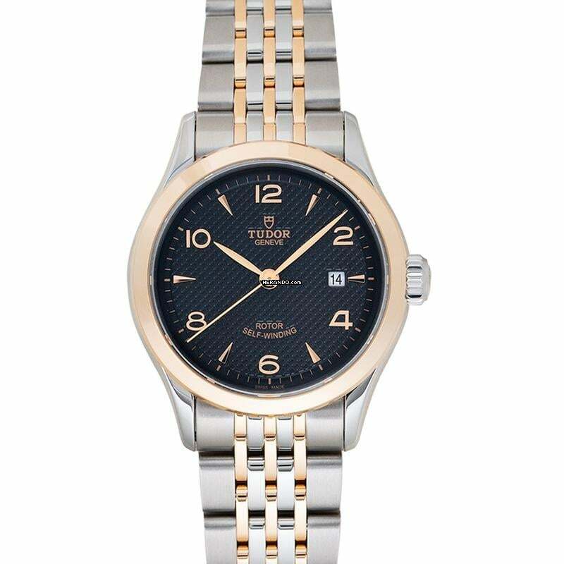  Tudor 1926 91351-0003 - 1926 Rose Gold Automatic Black Dial Ladies Watch </h1> 