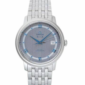  Omega De Ville Prestige 424.10.40.20.02.001 - De Ville Prestige Co-Axial 39.5 mm Automatic Silver Dial Steel Men's </h1> 