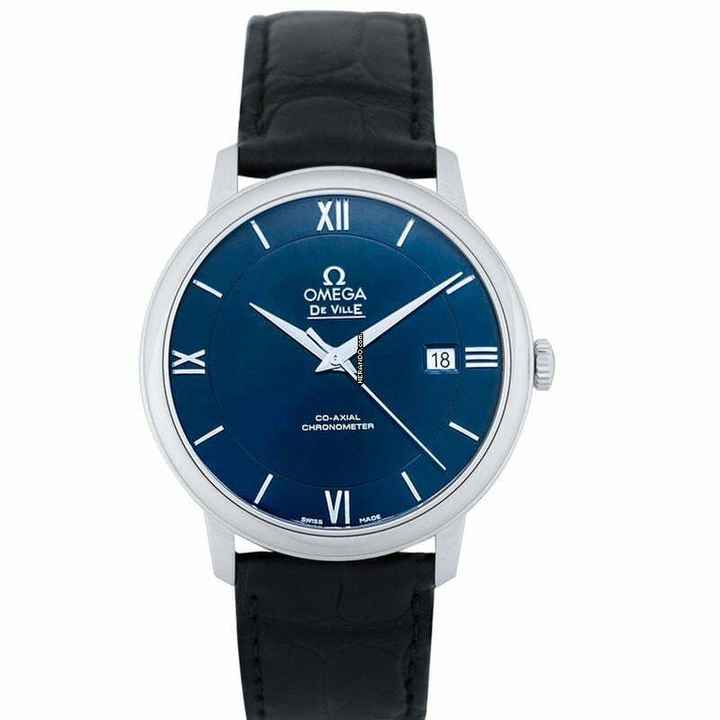  Omega De Ville Prestige 424.13.40.20.03.001 - De Ville Prestige Co-Axial 39.5 mm Automatic Blue Dial Steel Men's W </h1> 