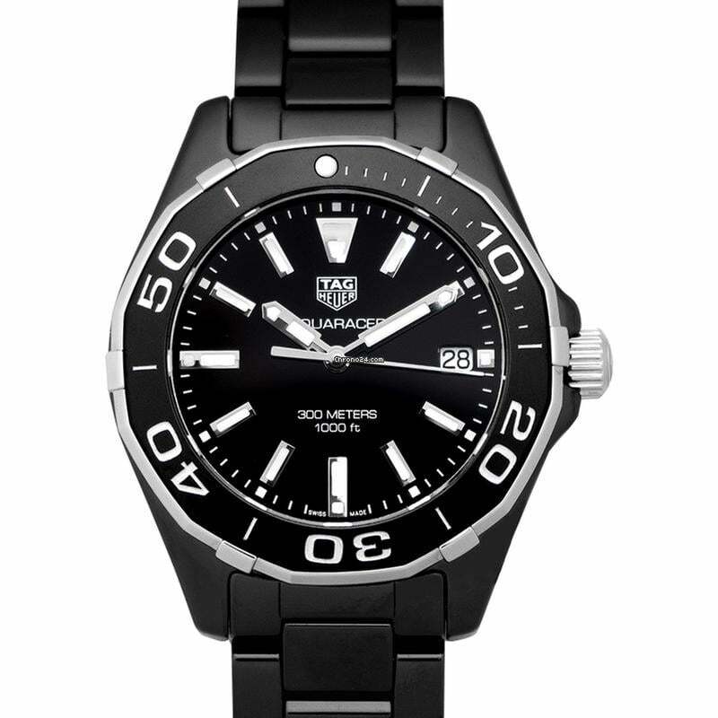  TAG Heuer Aquaracer Lady WAY1390.BH0716 - Aquaracer Quartz Black Dial Ladies Watch </h1> 