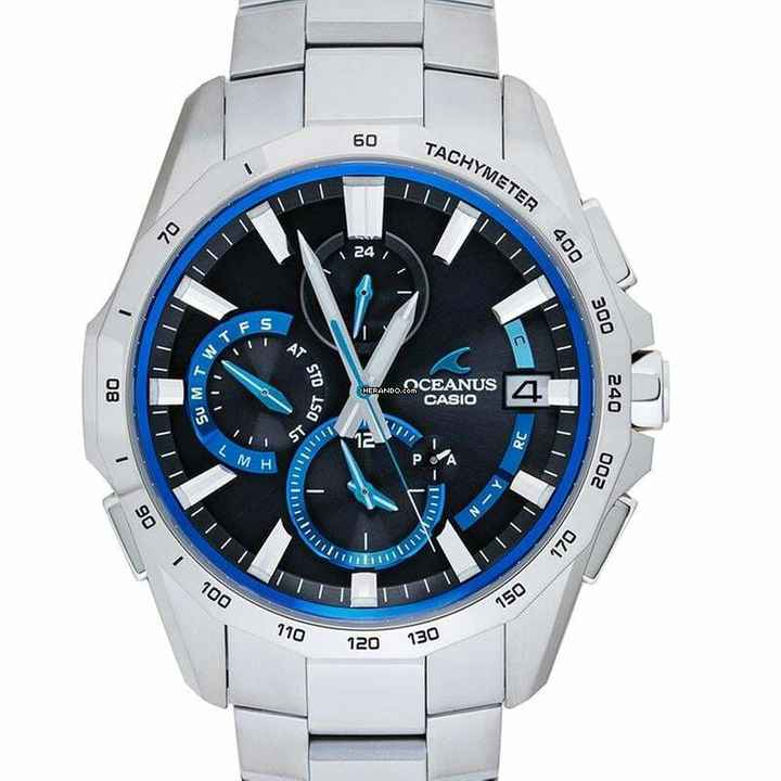  Casio Oceanus OCW-S4000-1AJF - Oceanus SOLAR Black Dial Titanium Men's Watch </h1> 
