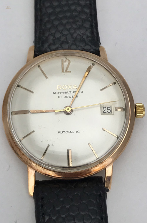 DOXA Gold Herrenarmbanduhr