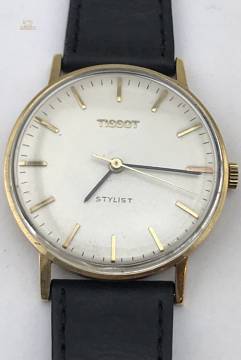 TISSOT Stylist Goldarmbanduhr
