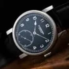 Thumbnail von Cornehl Classic Black gerändelte Lünette , Zwiebelkrone