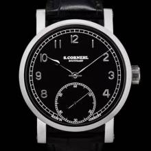 Thumbnail von Cornehl Classic Black Lünette flach Krone zylindrisch