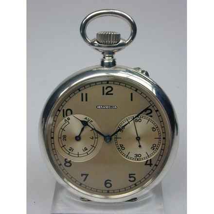  A. Lange & Söhne 900 Silber Marine-Beobachtungsuhr Auf & Ab I. Klasse 