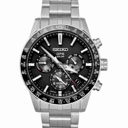  Seiko Astron GPS Solar SBXC003 - Astron Eco-Drive Black Dial Titanium Men's Watch </h1> 