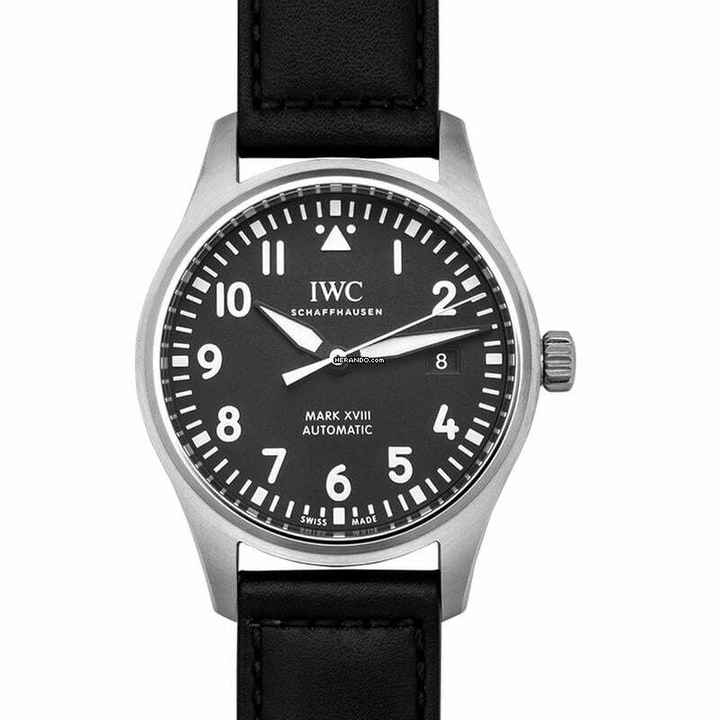  IWC Fliegeruhr Mark IW327009 - Pilot's Watch Mark XVIII Automatic Black Dial Men's Watch </h1> 