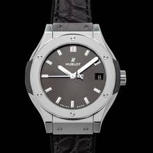Thumbnail von Hublot Classic Fusion Racing Grey 581.NX.7071.LR - Classic Fusion Quartz Grey Dial Titanium Ladies Watch </h1>