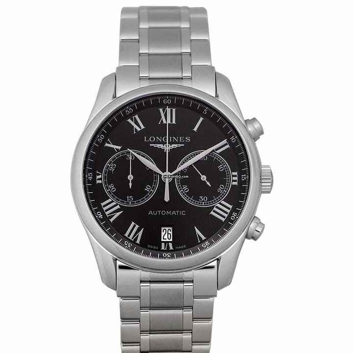  Longines Master Collection L26294516 - The Longines Master Collection Black/Steel 40mm </h1> 