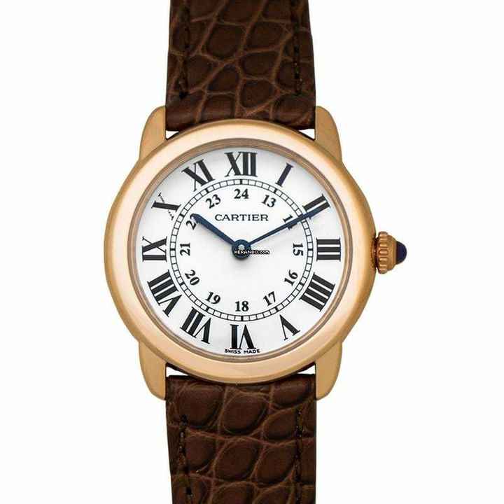  Cartier Ronde Solo de Cartier W6701007 - Ronde Solo de Cartier 29.5 mm Quartz Silver Dial 18kt Pink Gold and Stainless S </h1> 