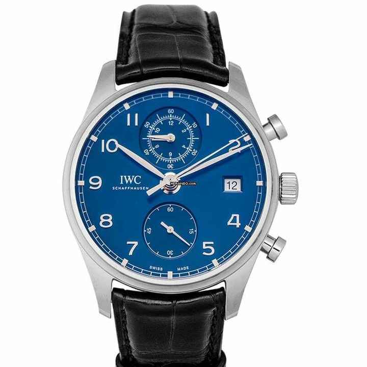  IWC Portugieser Chronograph IW390303 - Portugieser Chronograph Classic Automatic Blue Dial Men's Watch </h1> 