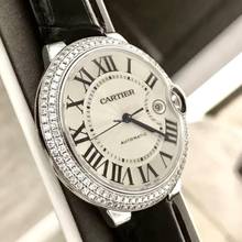 Thumbnail von Cartier Ballon Bleu 42mm Automatic 42mm Steel Watch 2TCW + DIAMONDS </h1>