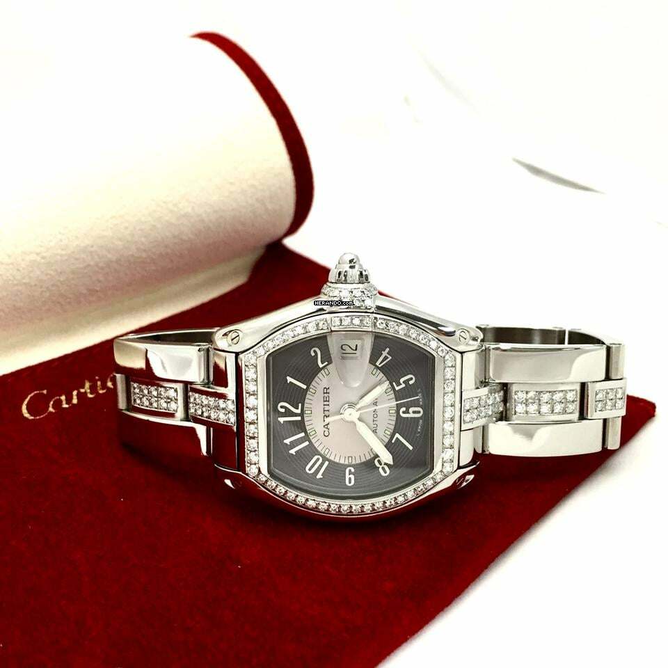  Cartier Roadster 2510 Automatic Steel Men’s/Unisex Watch DIAMOND Bez </h1> 