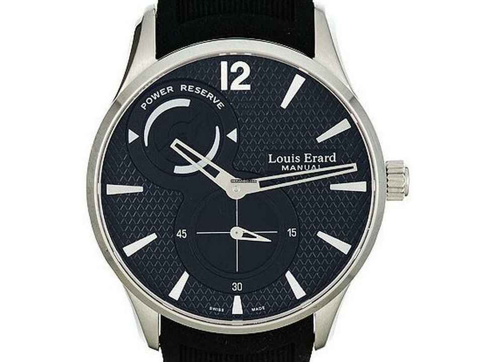  Louis Erard 1931 Gangreserve Stahl Handaufzug 42mm Neu 