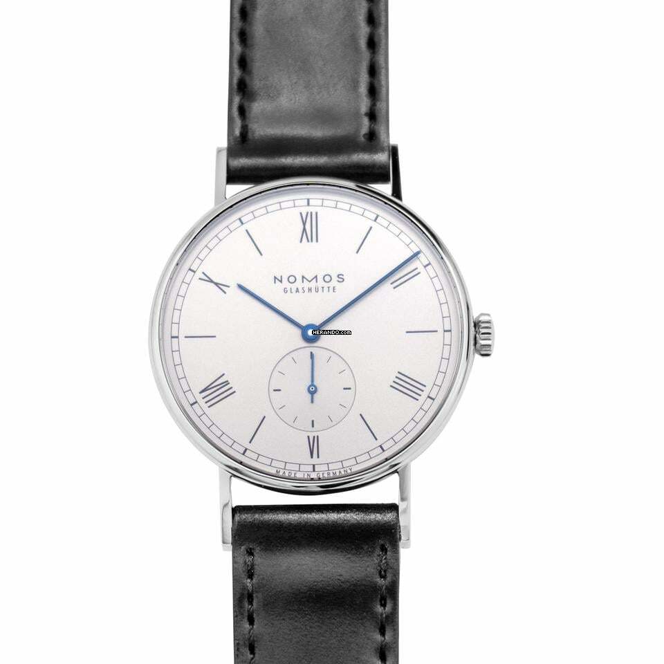  NOMOS Ludwig 38 234 - Nomos Glashütte Ludwig 38 Silver/Leather 37.5mm </h1> 