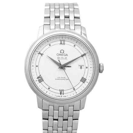  Omega De Ville Prestige 424.10.40.20.02.005 - De Ville Prestige Co-Axial 39.5 mm Automatic Silver Dial Steel Men's </h1> 