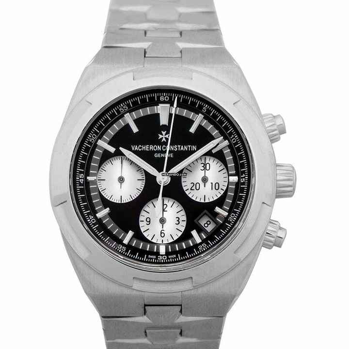  Vacheron Constantin Overseas Chronograph 5500V/110A-B481 - Overseas Automatic Black Dial Stainless Steel Men's Watch </h1> 